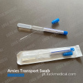 AMIES Transporte Swab Swab de aço inoxidável